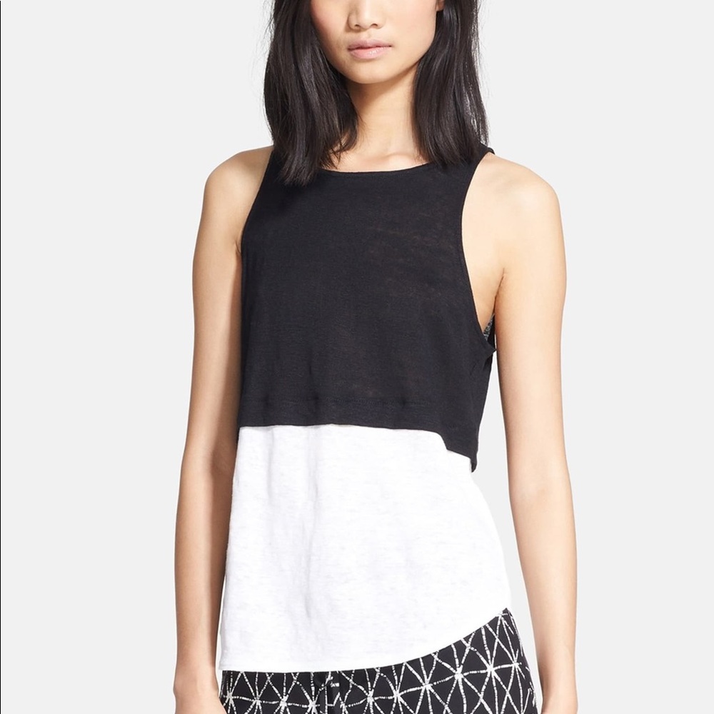 A.L.C. Luella Layered Linen Tank - M